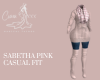 Sabetha Pink Casual Fit
