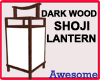 Dark Wood Shoji Lantern