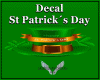Decal St Patricks Day