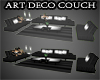 [jp] Art Deco Black Sofa