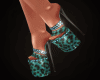 Savage Leopard Heel Teal