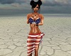 USA Flag Bikini w/ wrap