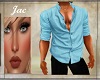 J~OPEN SHIRT SKY BLUE