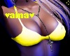 yellow rave bikini