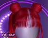daisy + bangs red