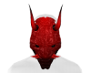 red and black demon mask