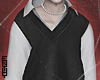 black vest + shirt