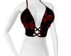 red floral crop