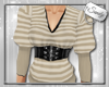 Pinstripe Sweater Beige