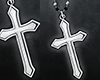 M. Silver Cross Chain