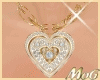 *MG* goldy Heart Necklac
