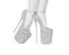 Lace Heels White