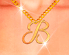 Necklace Letter B Female
