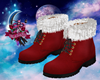Mrs Santa Fur Boots
