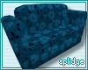 Blue Flower Couch