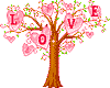 {L}Tree love Stickers