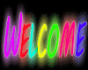 Neon Welcome Sign
