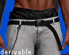 ! Belt Loose Pants