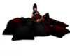Black Red Pillow