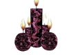 black and purple candle
