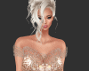 Gold cocktail dress
