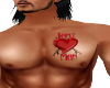 Jamz Heart Chest  Tattoo