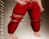 Red Ripped Pants