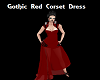 Gothic Red Corset Dress