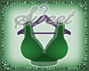 Forest Green Shimmer Border Crop Top Rxl