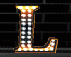 L Orng Letter Neon Lamp