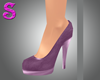 Purple High-heeled Shoes