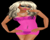 {EL} Pink fishnet dress