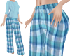 TF* Blue Plaid Baggy PJ