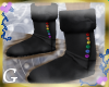 G- BlackRainbow Boots