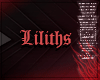 Exclusive to Liliths  