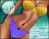 X~  Frill & Gold Bikini