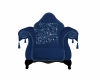 blue couples chair