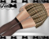 Brown Houndstooth Skirt