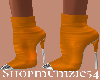 Leather Boots Tangerine