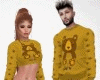 bear couple pajamas M