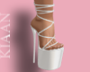 K: Bella White Heels