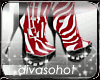 !D! Red Zebra Bootz
