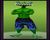 Green Alien Monster Summer Shorts