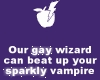 Our gay wizard....
