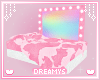 ♡ Pinku Cowprint Bed