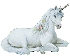 white sparkling unicorn
