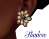 Gold Sapphire Earrings