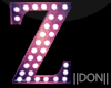 Z Pink Letters Signage