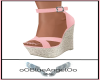 Pink Wedge Sandals