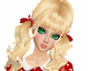 Blonde Octiva Red Bows